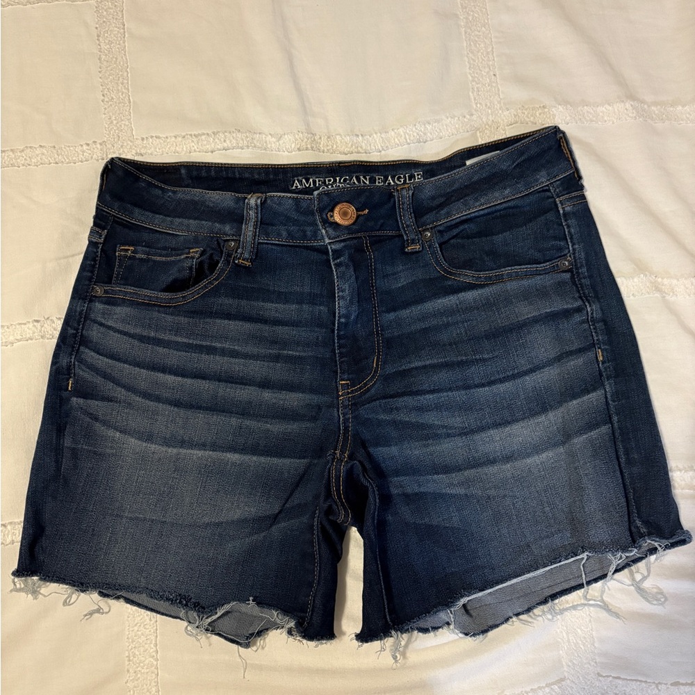 American Eagle Outfitters Women's Deep Indigo Jean Shorts